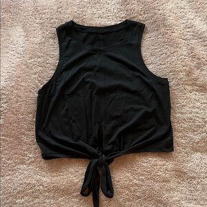 lululemon athletica Black Tie-Front Tank Top
